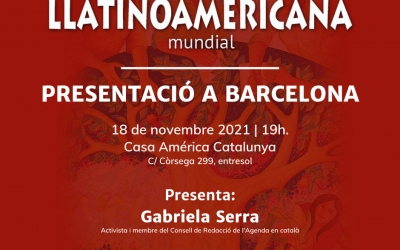 Presentació de l’Agenda Llatinoamericana Mundial 2022 a Barcelona